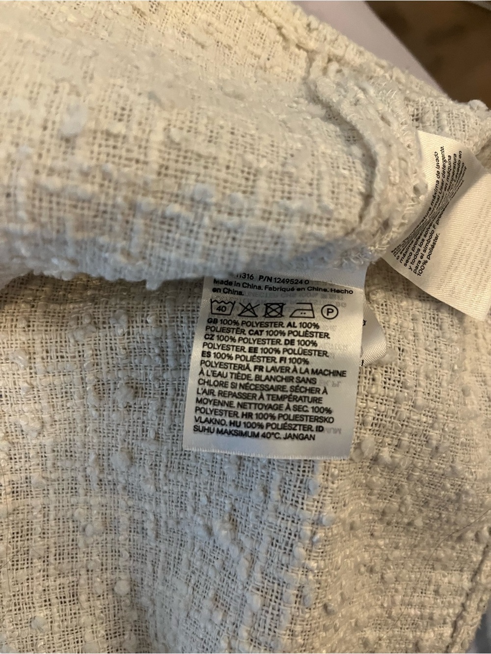 H&M Cream Tweed Top - Picture 4 of 4